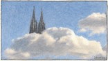 K�lner Dom in den Wolken